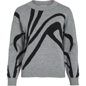 Vila - Tif Jacquard - Trui - Regular Fit - Lange Mouwen