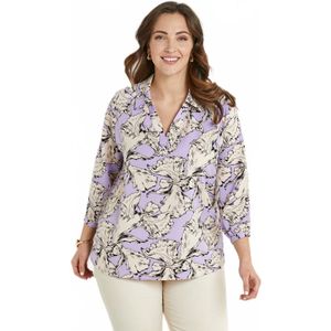 Lange tuniek met grafische overhemdkraag