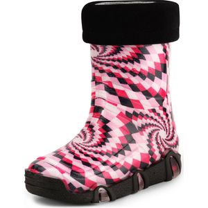 Ladeheid Kinder Regenlaarzen - Gevoerd Rubberen met Manchet Waterdichte - PVC - LA-ZT-Szuwarek2021 - Muster-54 - 21/22