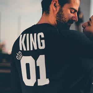 King / Queen 01 Trui (King - Maat 4XL) | Koppel Cadeau | Valentijn Cadeautje voor hem & haar