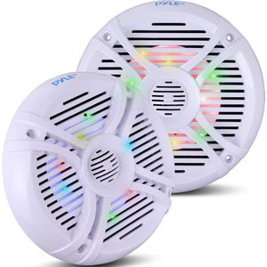 Pyle - Marine Luidsprekers - Waterdichte Speakers - Wit - 250 Watt