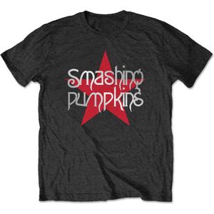 Smashing Pumpkins - Star Logo Heren T-shirt - 2XL - Zwart