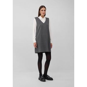 Jerseyjurk - A-lijn - Krijtstreep - Mouwloos - V-hals - Korte Lengte