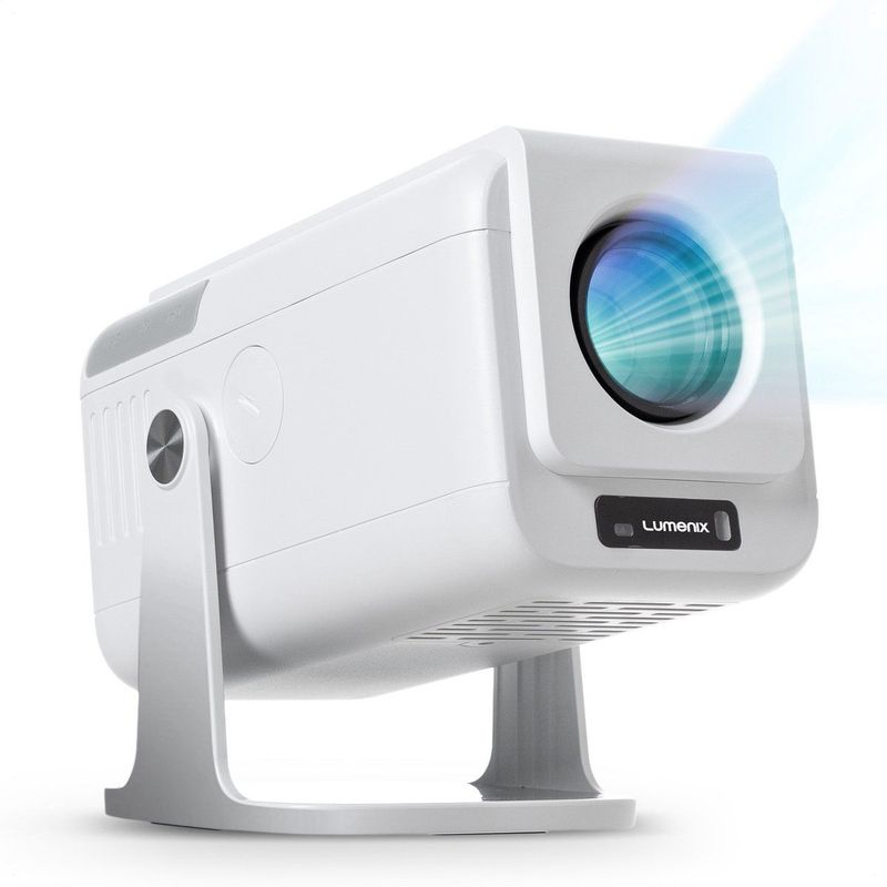 Lumenix - NEO Mini Beamer - Wit - Full HD Projector - Android 13 - WiFi 6 - Bluetooth 5.0