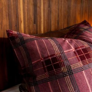 Flanellen Dekbedovertrek Betsu - Rood - 140x200/220