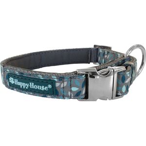 HAPPY HOUSE Flora Hondenhalsband / Halsband (6321-4) - Nylon / Neopreen - Mint (Grijs / Groen) - Nekomvang: 50 - 55 cm (GELIEVE ALVORENS BESTELLEN OPMETEN)