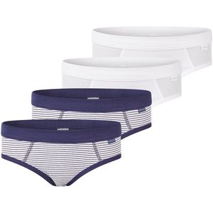 Schiesser Jongens sportslips / onderbroek 4 pack Kids Boys fijnrib Organic Cotton