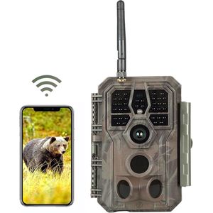 Equivera Wildcamera voor Buiten - Wildcamera met Nachtzicht - WiFi - Hoge Resolutie - Waterdicht - Wild Camera - Premium