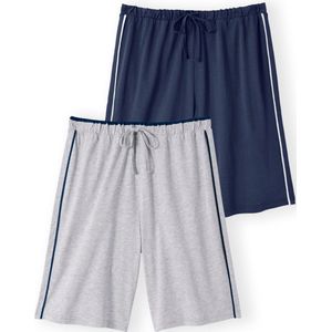 Damart - Set van 2 jersey shorts - Heren - Blauw - XL