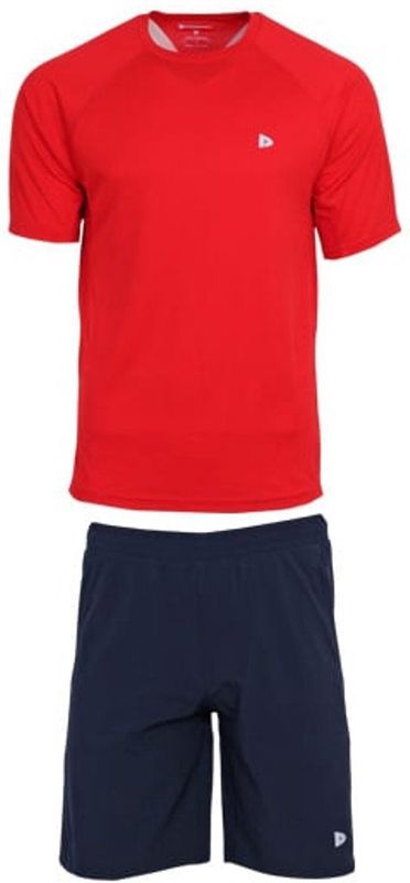 Donnay - Multi Sportset Jim - Trainingsset - Navy/Poppy-red - Korte Broeken