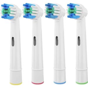 Vervangende Opzetborstels voor Oral-B – 4 stuks – Zachte Borstels – Compatibel met gangbare Oral-B modellen