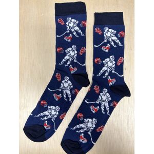 SOKn. Trendy sokken *IJSHOCKEY* maat 35-41 (ook leuk om kado te geven !)