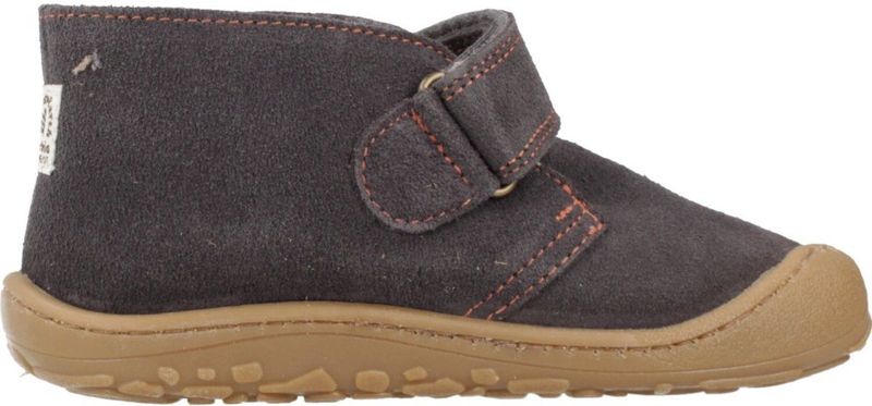 Bosco Barefoot hoge schonen met klittenband VICTORIA antraciet