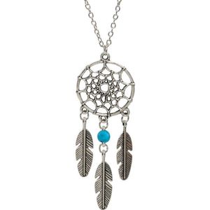 Fako Bijoux® - Ketting - Vintage - Dromenvanger - Turquoise