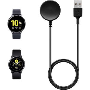 Strap-it oplader / oplaadkabel geschikt voor Samsung Galaxy Watch 7 / Galaxy Watch 6 / 6 Classic / Galaxy Watch 5 / 5 Pro / Galaxy Watch 4 / 4 Classic / Galaxy Watch 3 / Galaxy Watch Active / Active 2 / FE / Galaxy Watch Ultra / Ultra 2025