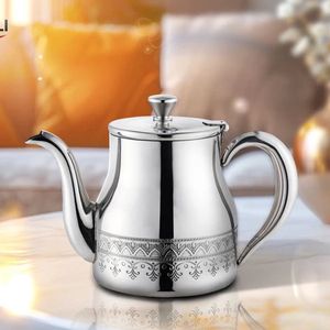 Kadirelli Theepot K282 - Zilver - RVS - 0.7 Liter - Turkse & Marokkaanse Theepotten