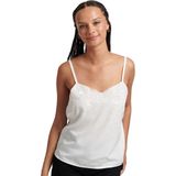 Superdry - Upspec Cami - Mouwloze Blouse - Relaxte Pasvorm - Geborduurde Details