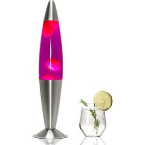 Lavalamp - Rood & Paars - 42 cm - Lava Lamp - Lavalampen