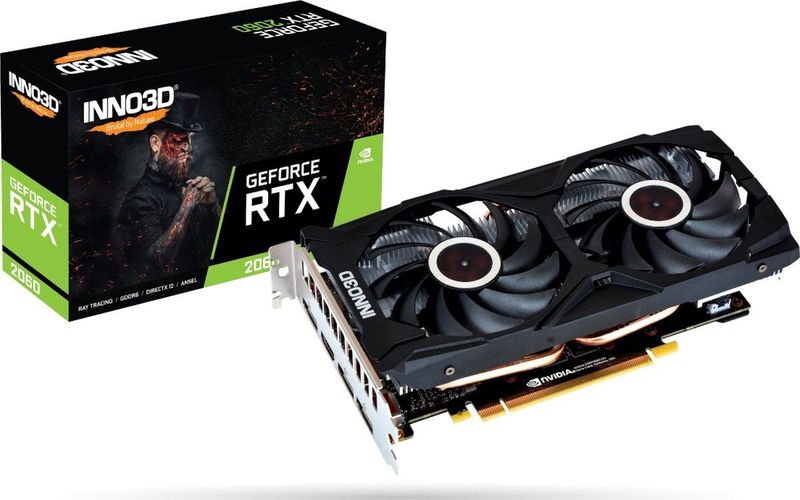 Inno3D GeForce RTX 2060 Twin X2 - Videokaart - 6 GB GDDR6