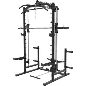 Toorx Fitness WLX-90 Power Rack met Smith Machine - Krachtstation met Pull up Bar - Squat Rack - Power Cage Homegym - met Lat Pulldown en Pulley