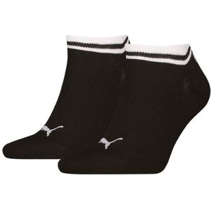 PUMA unisex 2P sneakersokken heritage zwart