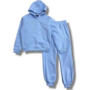Joggingpak voor kinderen | Kids Joggingset ""Licht blauw"", verkrijgbaar in de maten 104 t/m 164