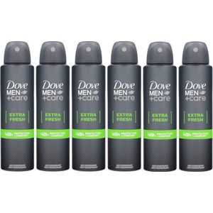 Dove Men Care Extra Fresh Deo Spray - 6 x 150 ml