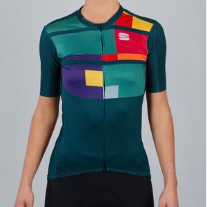 Sportful Fietsshirt korte mouwen Dames Groen  - IDEA W JERSEY SEA MOSS - XL