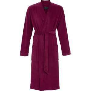 Badstoffen heren badjas rood - Rood - Maat - 50