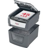 Rexel Optimum AutoFeed+ 45X Fluisterstille Papierversnipperaar P-4 Snippers voor Thuis/Thuiskantoor - Invoer tot 45 Vellen - Zwart