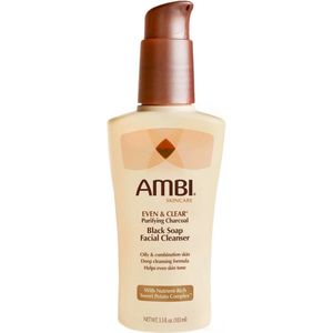 Ambi - Even & Clear Purifying Charcoal Black Soap Facial Cleanser