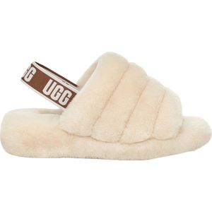 UGG W Fluff Yeah Slide Dames Slippers/Sloffen - Gebroken Wit - Maat 41