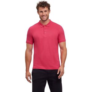 FALKE Basic Polo Shirt Piqué zacht huidvriendelijk katoen polo shirt heren pink - maat XXL