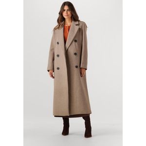 INWEAR Yunah Iw Long Coat Jassen Dames - Winterjas - Taupe - Maat 36