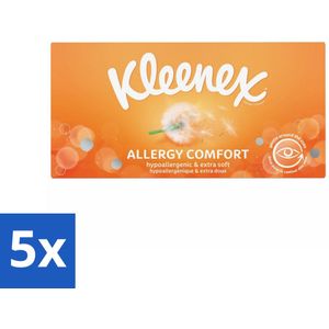 Kleenex – Allergy Comfort – Tissues – 56 stuks per verpakking - Bulkverpakking - 5 stuks
