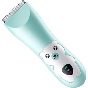 Babytondeuse, ultra-stille draadloze kindertondeuse en trimmerset met opzetkam, reinigingsborstel en smeerolie