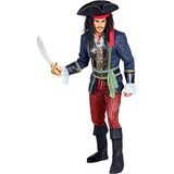 Widmann - Piraat & Viking Kostuum - Filibuster Piraat Grote Oceaan - Man - Blauw, Rood - Medium - Carnavalskleding - Verkleedkleding