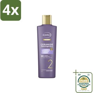 Andrélon – Conditioner – Pro Care Ceramide Thick & Full – 250 ml - Voordeelverpakking - 4 stuks - Haarversterken - Haaruitval verminderen