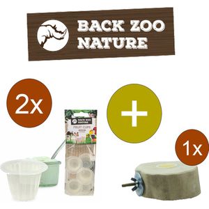 Back Zoo Nature Fruitkuipjes Yoghurt - Vogelsnack - Inclusief houder