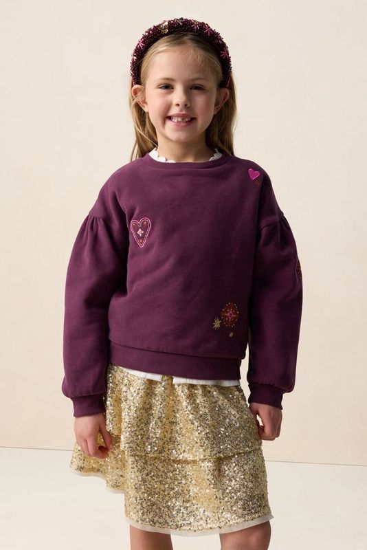 Sissy-Boy - Donkerrode Sweater - Met Embroidery