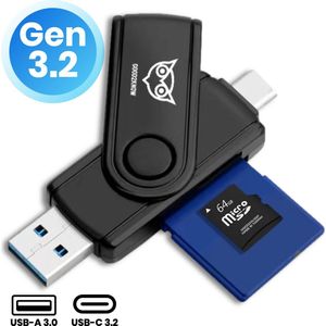 Good2know SD Kaartlezer - USB C en USB A - SD Card Reader iOS Windows Android