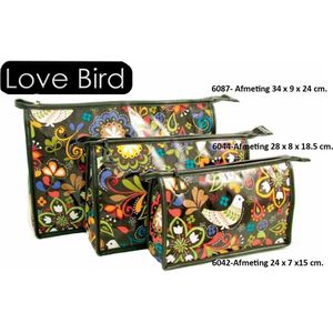 Vagabond ""Love Bird"" Large Holdall toilettas 6044 Afm.28 x 8 x 18,5 cm.