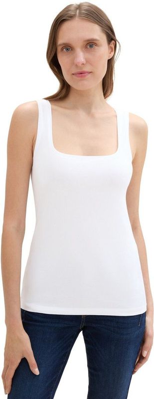 TOM TAILOR - Top - Zwart / Wit - 2 Pack - Mouwloos