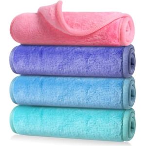 Herbruikbare Make-up Verwijderdoeken - Zachte Microfiber Gezichtsdoekjes in Diverse Kleuren