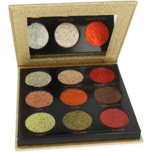 Makeup Revolution Pressed Glitter Oogschaduw Palette - Midas Touch