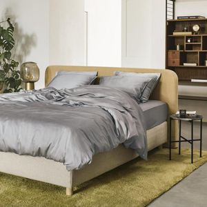 KOALA HUG Dekbedovertrek 100% Tencel lyocell, platinum grey lits-jumeaux 240x220 + 2 kussenslopen 60x70 - Temperatuurregulerend | Ventilerend & Absorberend | Anti-allergie & Hypoallergeen | Zacht voor huid & haar | 100% Plantaardig | Plasticvrij