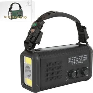 Lyxus - Noodradio Solar - 20.000 mAH Powerbank - Draagbare Nood Radio