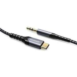 Joyroom USB-C naar Audio Jack 3.5mm kabel 1m - Zwart