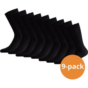 Apollo - Basic Bamboo - Sokken - Zwart - 9 paar Bamboe Sokken
