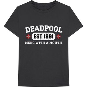 Marvel Deadpool - Merc With A Mouth Heren T-shirt - S - Zwart